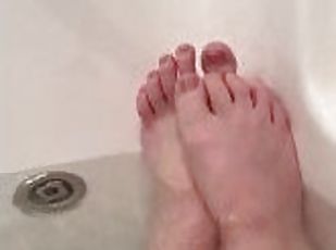 kąpiel, tłuste, amatorskie, masaż, grubaski, stopy, fetysz, solo, nogi