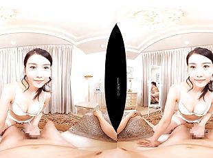 VR video Having sex with a beautiful woman in silk stockings