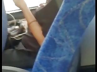 Секс Дрочит Член Автобусе