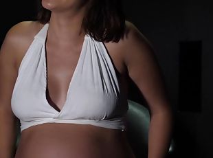 schwangere, blasen, beule-schuss, zwischen-den-rennen, pornsterne, wichsen, schlucken, fetisch, brunette