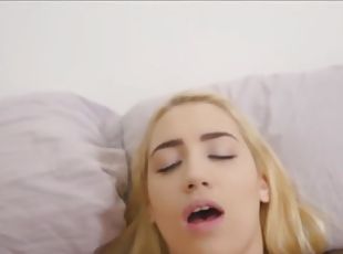 Horny blonde teen stepsister wants to fuck