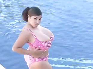 Huge boobs natural