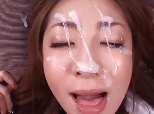 Lovely Asian honey likes making dicks cum on her pretty face