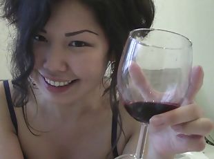 asiático, borracha, amateur, babes, webcam, a-solas