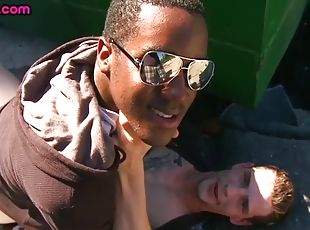 Black public stud assbanged outdoor in pickup paid anal