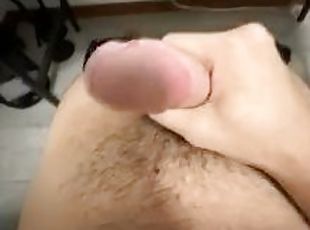 asiático, masturbação, amador, maduro, pénis-grande, excitante, sozinho, pénis