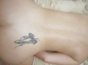 masturbação, amador, anal, mulher-madura, fudendo, brutal, realidade, tatuagem, pénis