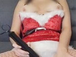 Edging and Cumming in my Christmas outfit