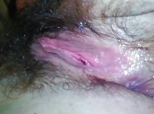 Omg I'm so fucking wet wet WAP slut hairy pussy PinkMoonLust talks about squirting in her hotel room