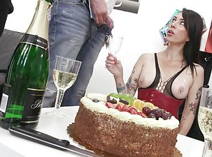 Adeline Lafouine is Unbreakable bday party Wet #1, Anal Fisting, DAP, Monster ButtRose, Pee Drink, Creampie Swallow GIO1906 - PissVids