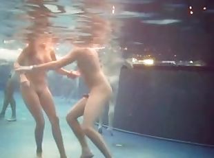 حفلة, هواة, في-البيت, جنس-في-مجموعة, حمام-سباحة, تحت-سطح-الماء