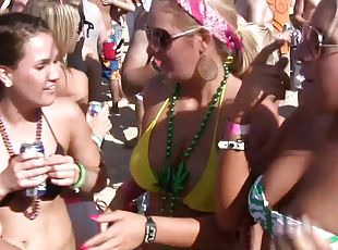 Reality porn with drunk guys and girls having fun outdoor