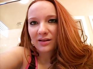 Redhead Hooker Doing Pussy Wanking With Her New Sex Toy