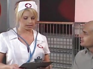 Wild butt fucking with a horny nurse