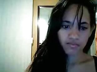 Ebony Teen Masturbates For the Webcam