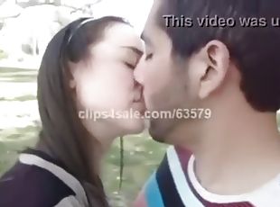 Beautiful french kiss