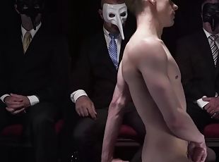 Masonic powerful MILF in a suit fucks a stud in the anal voyeur