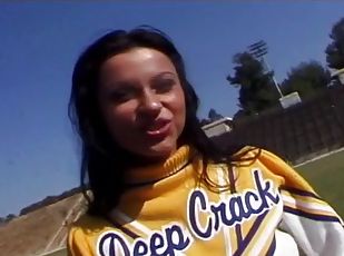 Cheerleader hairy pussy drifted hardcore with big black cock