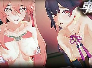Honkai ???? Guinafen x Sushang Sexy 18th Birthday Hentai Rizz  Anime R34 Porn Sex