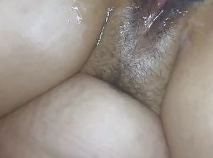 Oily pussy play squirts on Swoll BBC