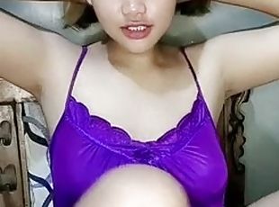 asiatique, gros-nichons, ejaculation-sur-le-corps, jouet, webcam, bout-a-bout, solo