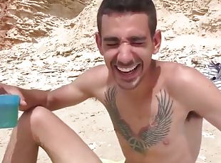 An Israeli Man with a Big Cock Fucks a Man at the Beach