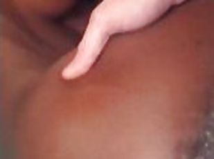 GF - Ebony Petite Teen Struggles With White BFs Cock (POV) - BCWD