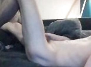 naked and chilling on gay zoom blowing some clouds part 2