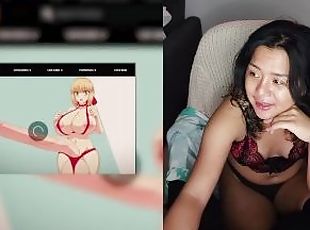 asiatic, masturbare-masturbation, amatori, lenjerie, amuzant, hentai, simpatica, 3d, fetish