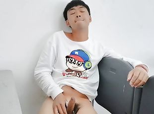 asiatisk, masturbation, cumshot, tonåring, gay, avrunkning, vintage, ung18, college, sprut