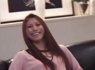 Sweet Japanese chick Sana sucks a dick before getting drilled