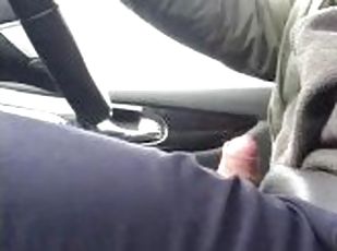 Caught jerking off in the car