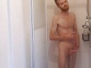 Washing cock in shower