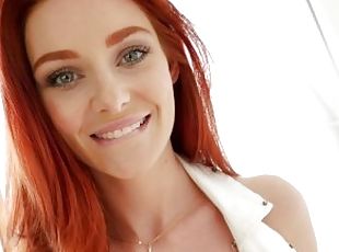 HOT REDHEAD STEPDAUGHTER LACY LENNON SQUIRTS OUT MY ACCIDENTAL CREAMPIE