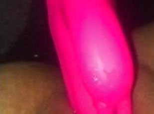 Female Solo Squirt! - Toy Slips, Almost Goes In Wrong Hole!
