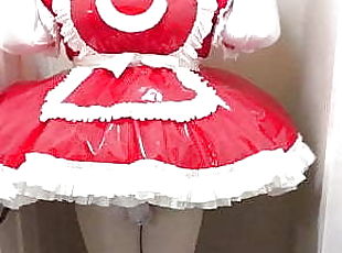 Thefrillymaid Poses in Ballhood Maid Petticoat Maid Uniform