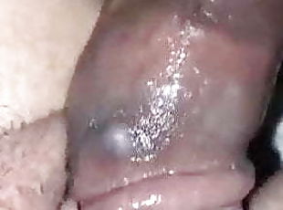 Dirty talking and closeup of bbc creampie