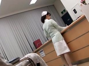asiático, enfermera, hardcore, japonés, pareja, uniforme, realidad