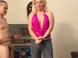 teta-grande, mulher-madura, hardcore, estrela-porno, casal, natural, jeans, pénis