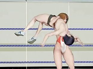 3D hentai smackdown in the ring