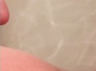 Rubbing my pussy in the bathtub