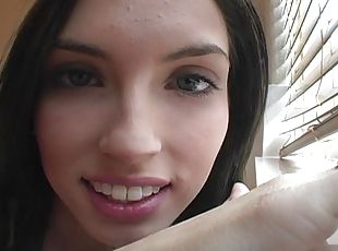 amatör, webbkamera, vacker-pretty, brunett, erotisk