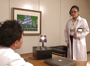 азіатка, окуляри, медсестра, офіс, лікар, хардкор, японка, уніформа, реал