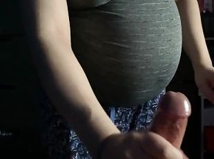 Riding a big cock while pregnant