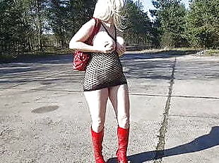 Blond Girl Outdoor Big Tits Hobbyhure sucht Schwaenze