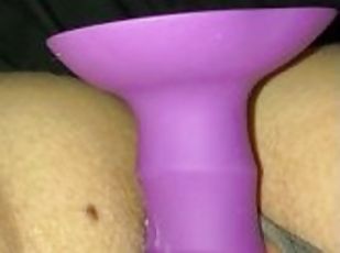 Big purple dildo felt so good!