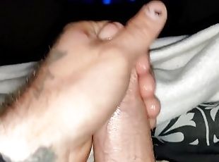 When Elfy is away Beelze Strokes some CUM out of his TINY DICK!!!