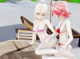 MMD Futa Futanari Anal Japanese Lesbians 3D Hentai