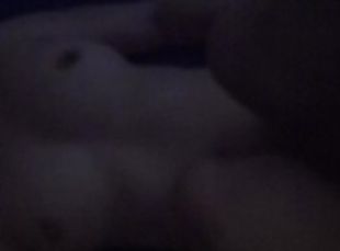 She sighs in the darkness of the porn fucking. He cum on her belly. Nice tits milf amateur.