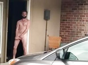 Caught naked outside friend’s apartment
